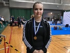 Olivia Reini painonnoston U20-SM N76-sarjan Suomenmestari 