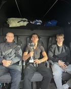 Taisto Riutta-aho, Ramin Yousefi ja Onni Silvennoinen Georg Lurich turnauksessa Viron Rakveressa